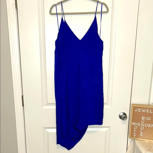 Cushnie Blue Asymmetrical Slip Dress for Cocktail - Picture 10 of 12